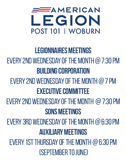 Monthly Meeting Schedule